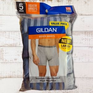 Gildan Boxer Briefs 5 Pack NWT